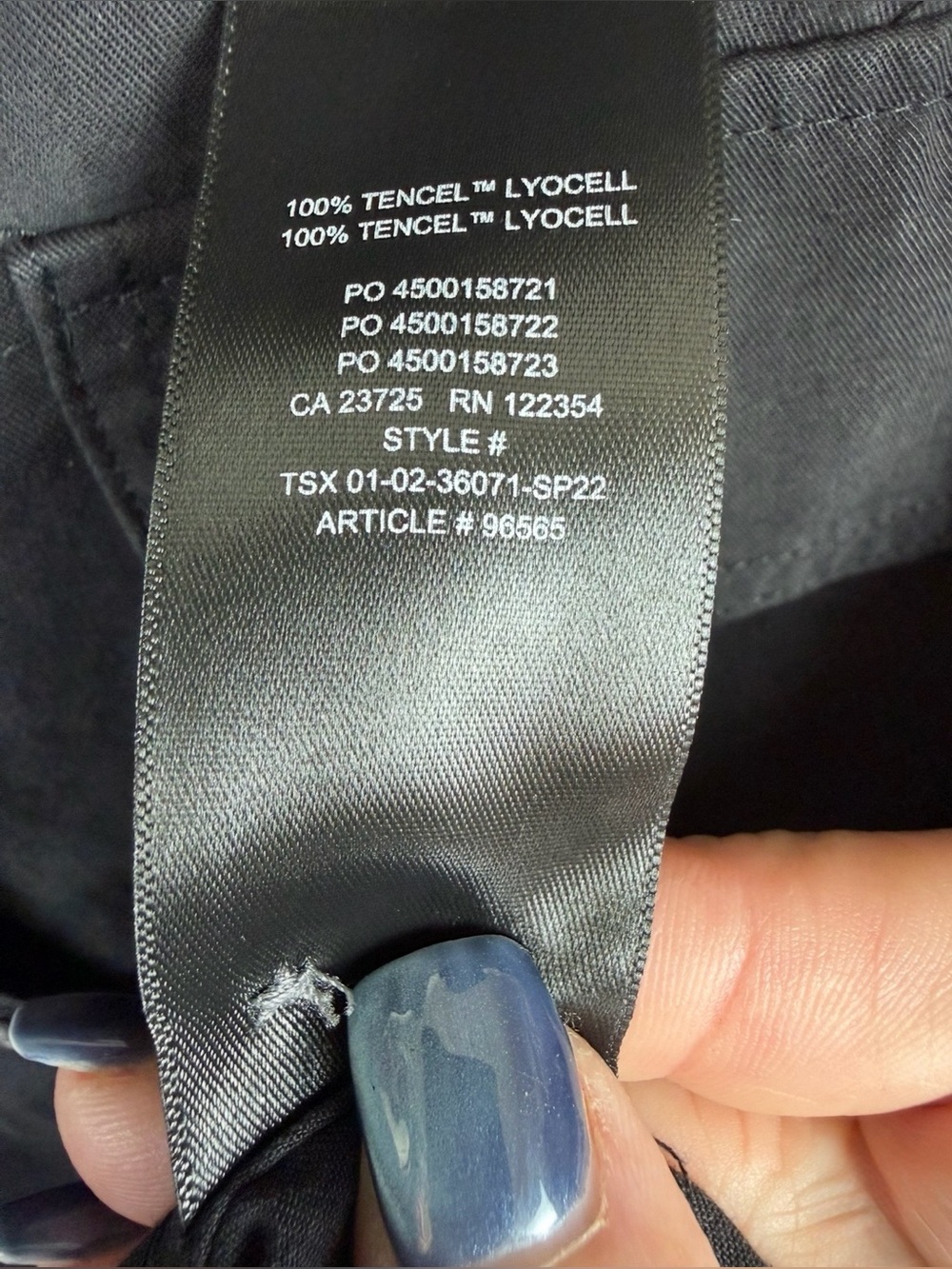 Babaton Aritzia Women’s Black Long Sleeve Button Down “Utility Blouse” SZ Small. - Picture 6 of 10